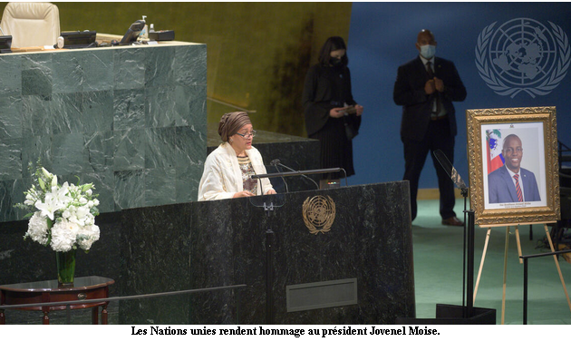Les Nations unies rendent hommage au président Jovenel Moise